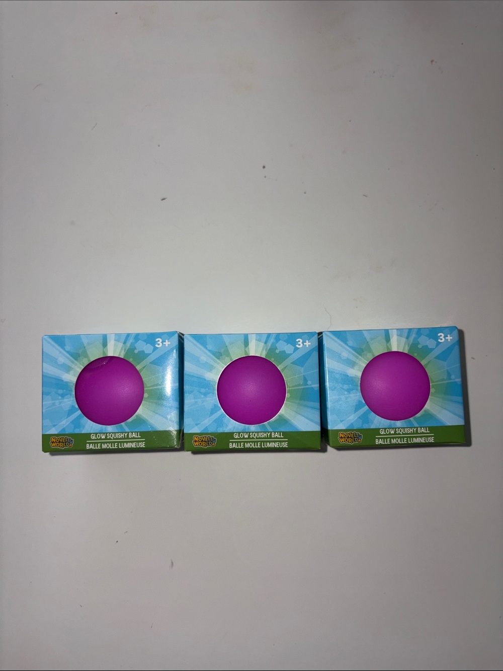 Trendy Brand New Glow Squishy Balls - 3 Purple🔥